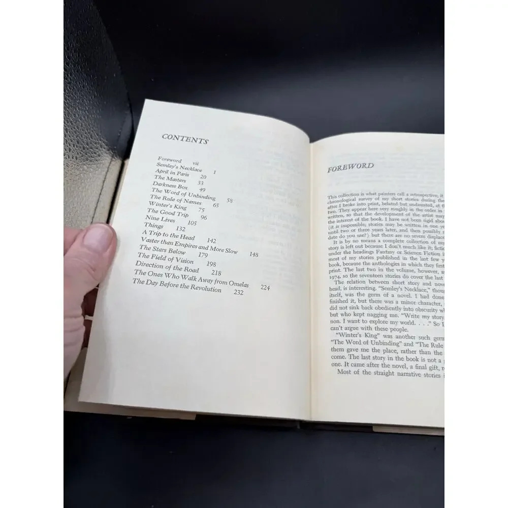 The Wind's Twelve Quarters - Ursula K Le Guin 1975 Vintage Book Club Ed. HCDJ
